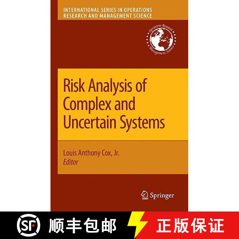 【3-4周达】Risk Analysis of Complex and Uncertain Systems [9780387890135]