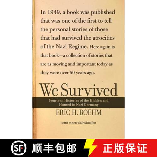 【3-4周达】We Survived: Fourteen Histories of the Hidden and Hunted in Nazi Germany [9780813340586]