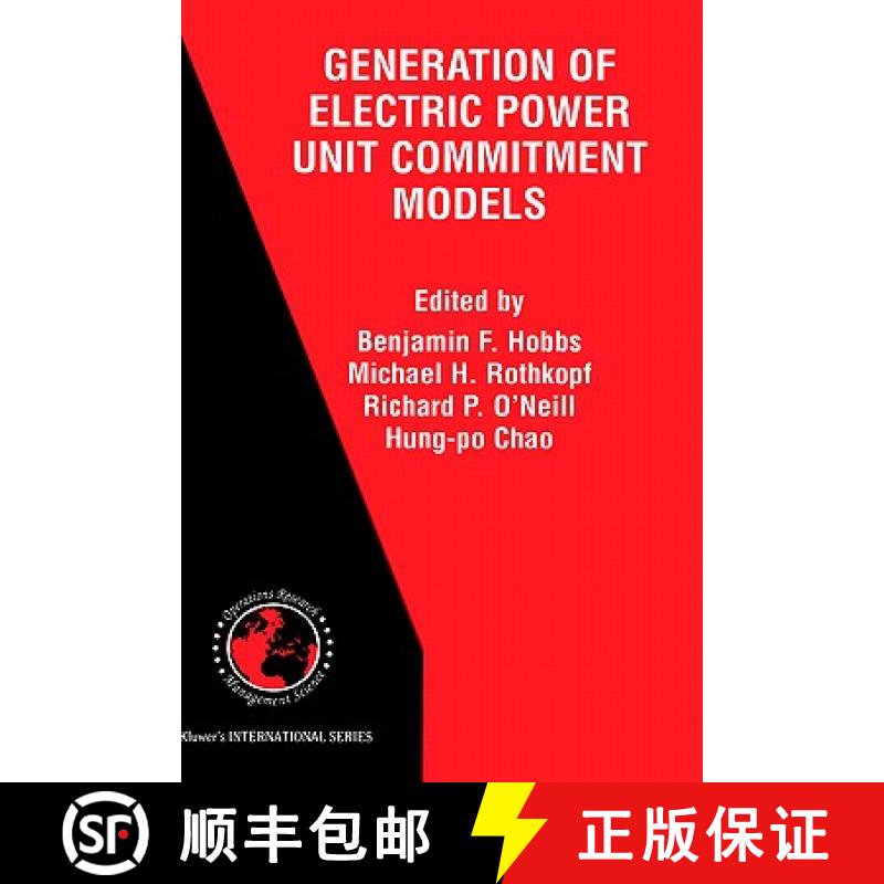 【3-4周达】The Next Generation of Electric Power Unit Commitment Models [9780792373346]