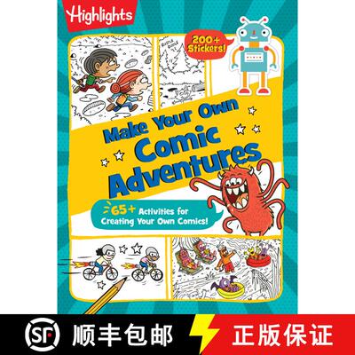 预订 Highlights(tm) Comic Adventures: Puzzle, Doodle, Sticker, and Cartooning Activities [9781629799490]