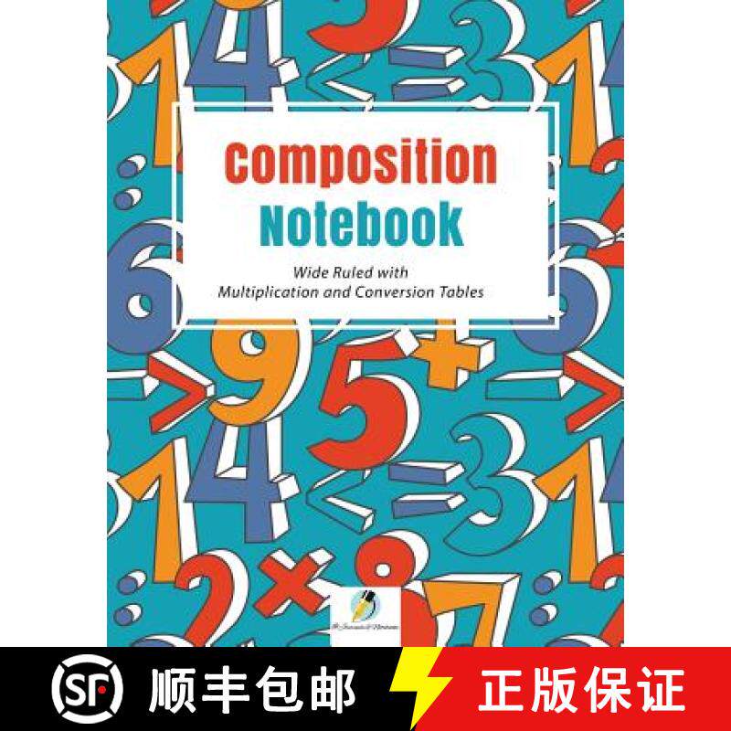 【3-4周达】Composition Notebook Wide Ruled with Multiplication and Conversion Tables [9781541966154]