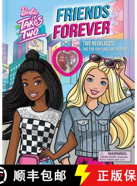 【3-4周达】Barbie: It Takes Two: Friends Forever: Book with 2 Necklaces! [9780794449896]