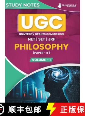 【3-4周达】UGC NET Paper II Philosophy (Vol 1) Topic-wise Notes (English Edition) | A Complete Prepar... [9789355567413]