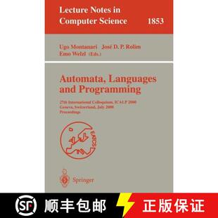 Languages 27th Automata Geneva 9783540677154 2000 and 4周达 Colloquium International Programming S... ICALP
