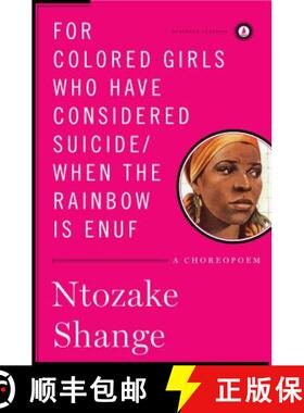 【3-4周达】For Colored Girls Who Have Considered Suicide/When the Rainbow Is Enuf: A Choreopoem [9781451624205]