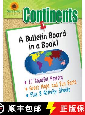 【3-4周达】Continents: A Bulletin Board in a Book! [9781937166144]
