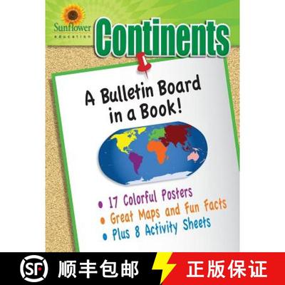 【3-4周达】Continents: A Bulletin Board in a Book! [9781937166144]