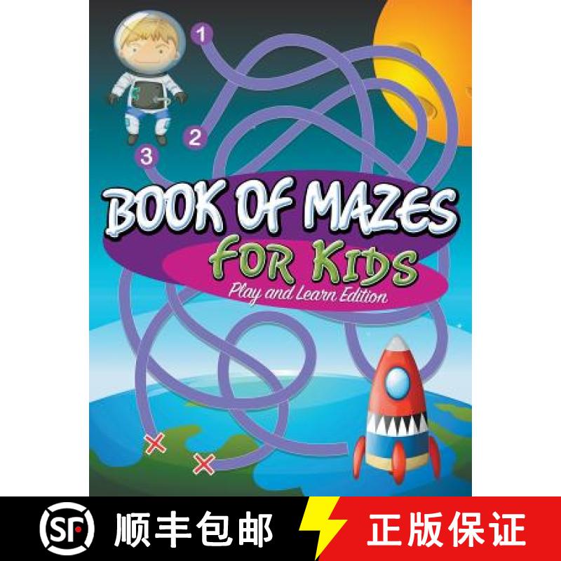 【3-4周达】Book Of Mazes For Kids: Play and Learn Edition [9781681273068]