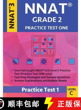 【3-4周达】Nnat Grade 2 - Nnat3 - Level C: Nnat Practice Test 1: Nnat 3 Grade 2 Level C Test Prep Boo... [9781948255820]
