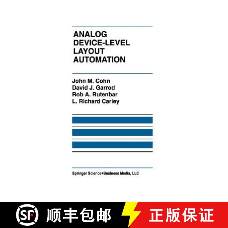 【3-4周达】Analog Device-Level Layout Automation [9781461361893]