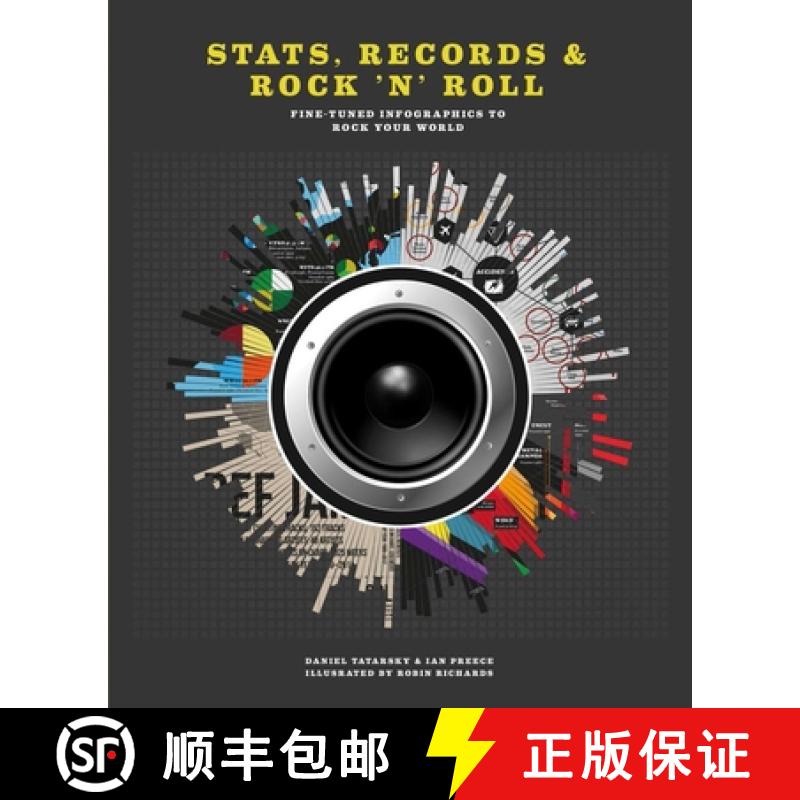 【3-4周达】Stats, Records & Rock 'n' Roll: Fine-Tuned Infographics to Rock Your World [9781780979304]