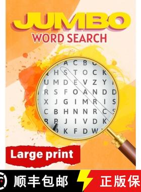 【3-4周达】Jumbo Word Search Large Print: Word Search Puzzle Book, Multi Theme Word Searches for Adults [9780986634109]
