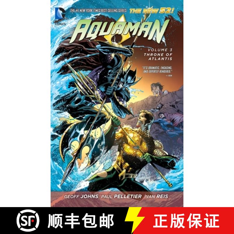【3-4周达】Aquaman Vol. 3: Throne of Atlantis (The New 52) [9781401246952]