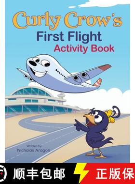 【3-4周达】Curly Crow's First Flight Activity Book: On The Plane Activity Book for Kids [9781957701790]