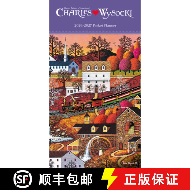 【3-4周达】Charles Wysocki, Americana Sunday Start 2 Year Pocket Planner Diary 2026-7 [9781529853735]