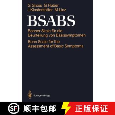 【3-4周达】BSABS : Bonner Skala für die Beurteilung von Basissymptomen Bonn Scale for the Assessment... [9783540173830]
