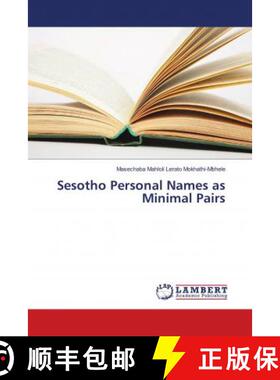 预订 Sesotho Personal Names as Minimal Pairs [9786139816538]