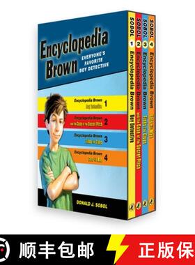 【3-4周达】Encyclopedia Brown 4 Volume Boxed Set [9780142409855]
