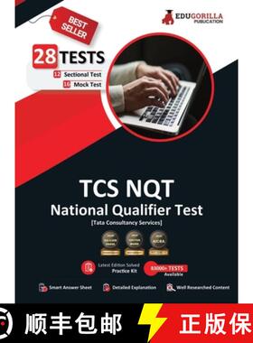 【3-4周达】TCS NQT Book 2023 : National Qualifier Test - 16 Mock Tests (Part A and B) and 12 Sectiona... [9789390297504]