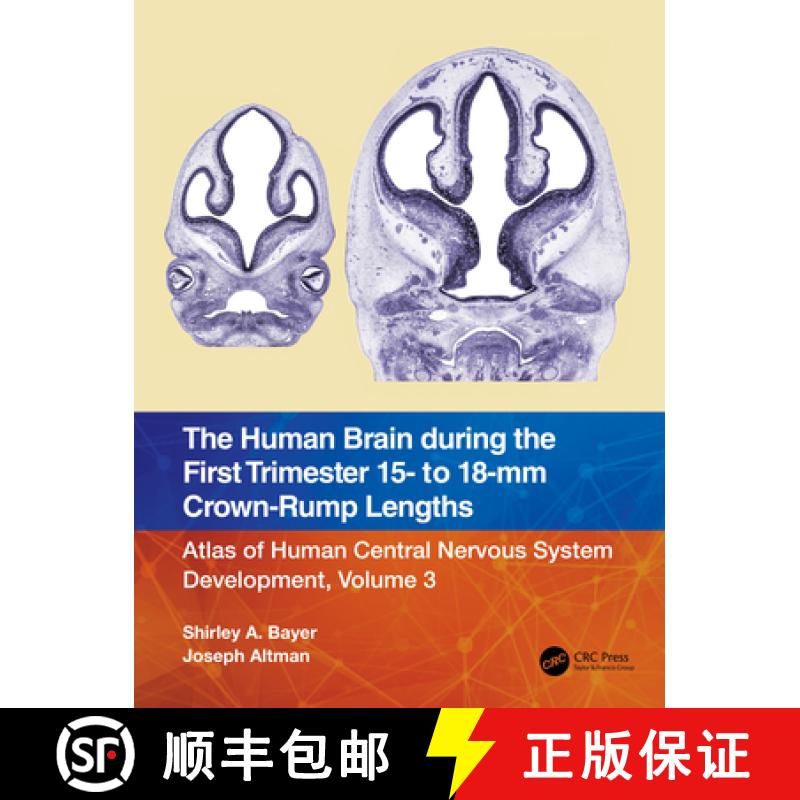 【3-4周达】The Human Brain During the First Trimester 15- To 18-MM Crown-Rump Lengths: Atlas of Human... [9781032219288]