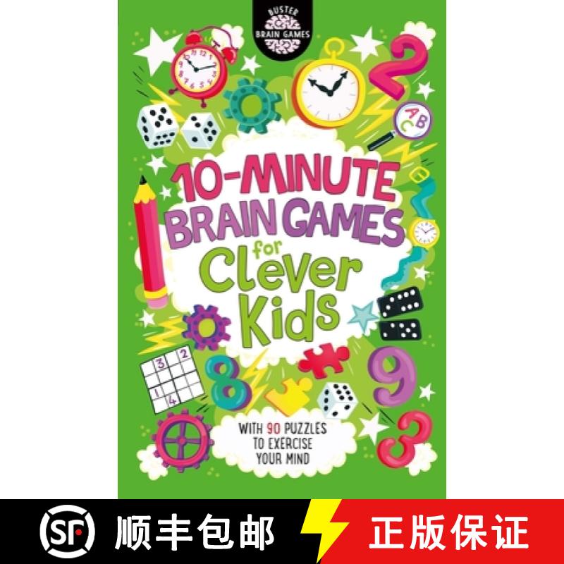 【2-3周达】10-Minute Brain Games for Clever Kids: Volume 10 [9781780555935]