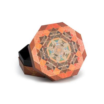 【4周达】Paperblanks Bija Kirikane Collection Memento Box Octagonal Ultra [9781439725825]