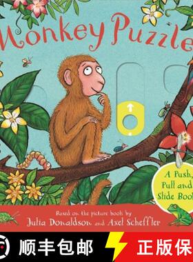 【3-4周达】Monkey Puzzle: A Push, Pull and Slide Book [9781529096156]