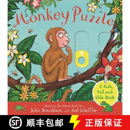 【3-4周达】Monkey Puzzle: A Push, Pull and Slide Book [9781529096156]