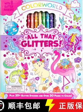 【3-4周达】ColorWorld: All That Glitters!: Plus 35+ Glitter Stickers and Over 30 Pages to Color! [9781667208329]