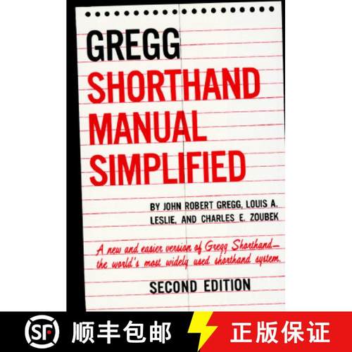【3-4周达】The Gregg Shorthand Manual Simplified [9780070245488]