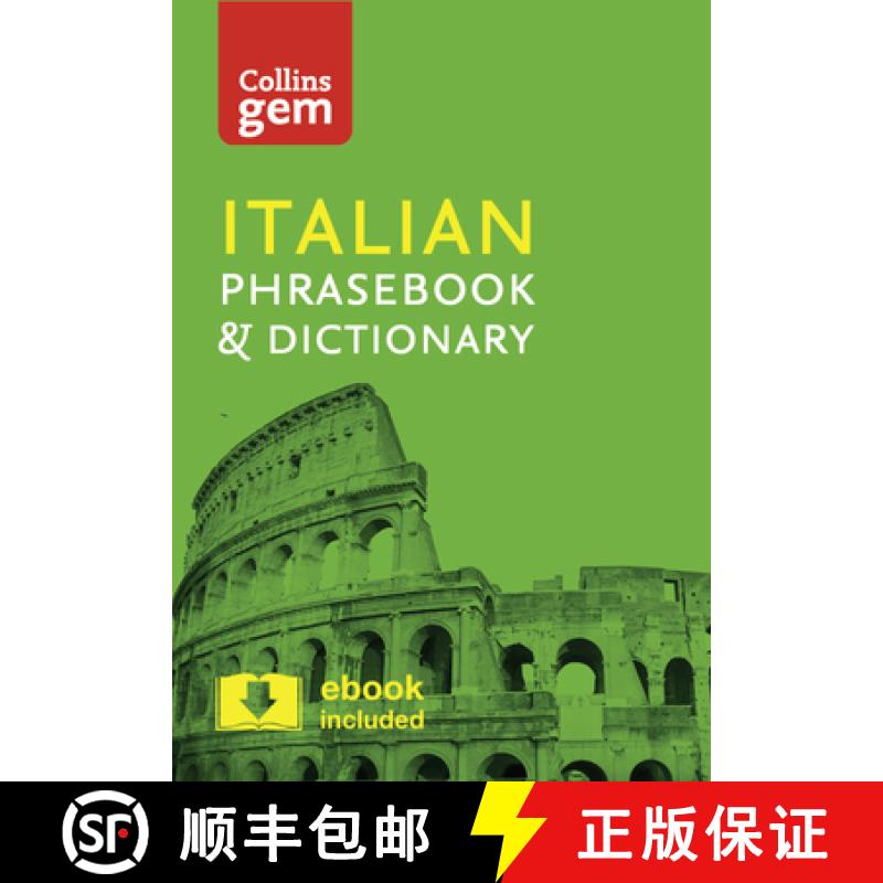 【3-4周达】Collins Italian Phrasebook and Dictionary Gem Edition: Essential Phrases and Words in a Mi... [9780008135911]