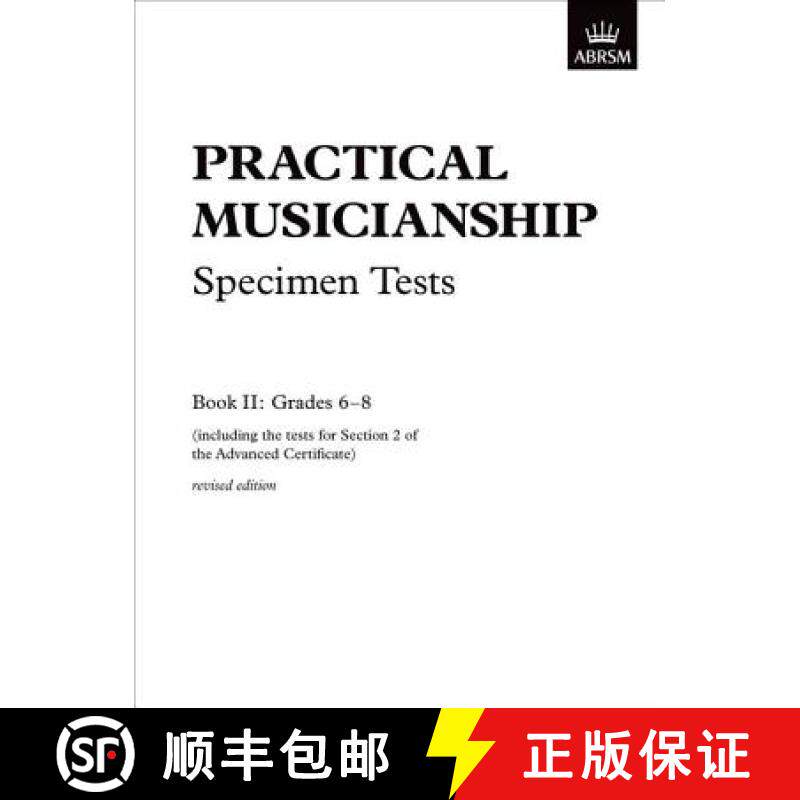 【3-4周达】Practical Musicianship Specimen Tests, Grades 6-8: revised edition [9781854729910]