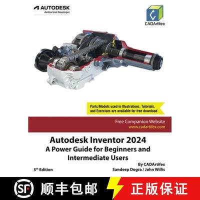 【3-4周达】Autodesk Inventor 2024: A Power Guide for Beginners and Intermediate Users [9789394074156]