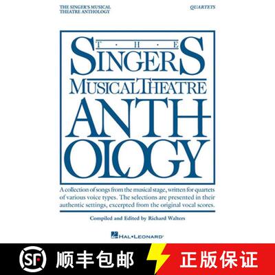 【3-4周达】The Singer's Musical Theatre Anthology - Quartets: Book Only Vocal Collection Sheet Music ... [9781495098932]