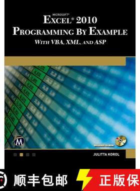 【3-4周达】Microsoft (R) Excel (R) 2010 Programming By Example: with VBA, XML, and ASP [9781936420032]