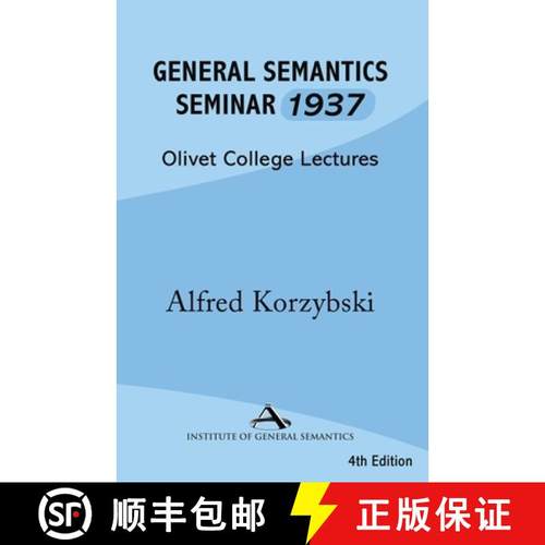 预订 General Semantics Seminar 1937 [9781970164299]