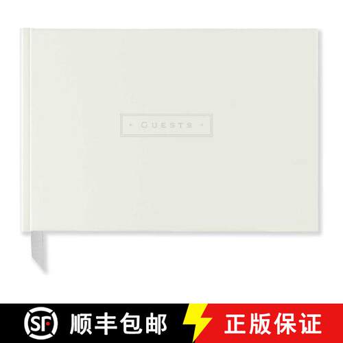 【3-4周达】精装 White Leather Guest Book [9781441305596]