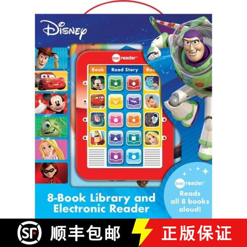 【3-4周达】精装 Disney: Me Reader 8-Book Library and Electronic Reader Sound Book Set: Me Reader: Ele... [9781450856683]
