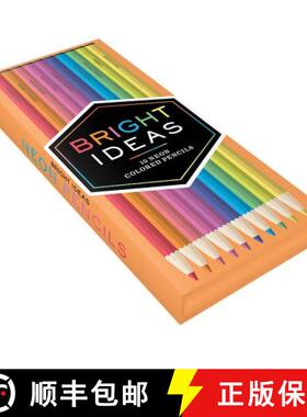 【3-4周达】Bright Ideas Neon Colored Pencils: 10 Colored Pencils: 10 Colored Pencils [9781452154787]
