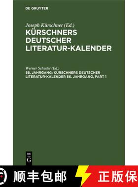 预订 Kürschners Deutscher Literatur-Kalender Kürschners Deutscher Literatur-Kalender [9783110020687]