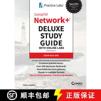 【3-4周达】CompTIA Network+ Deluxe Study Guide w Online Lab - Exam N10-008 5e: Exam N10-008 (5th Edit... [9781119813446]