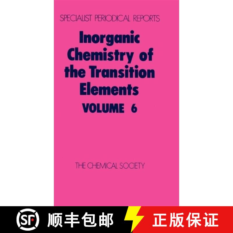 【3-4周达】Inorganic Chemistry of the Transition Elements : Volume 6 [9780851865508]