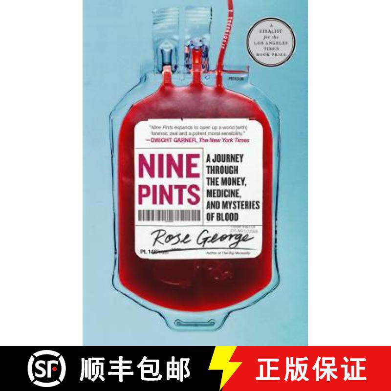 现货 九品脱血 美版 Nine Pints: A Journey Through the Money, Medicine, and Mysteries of Blood [9781250230683]