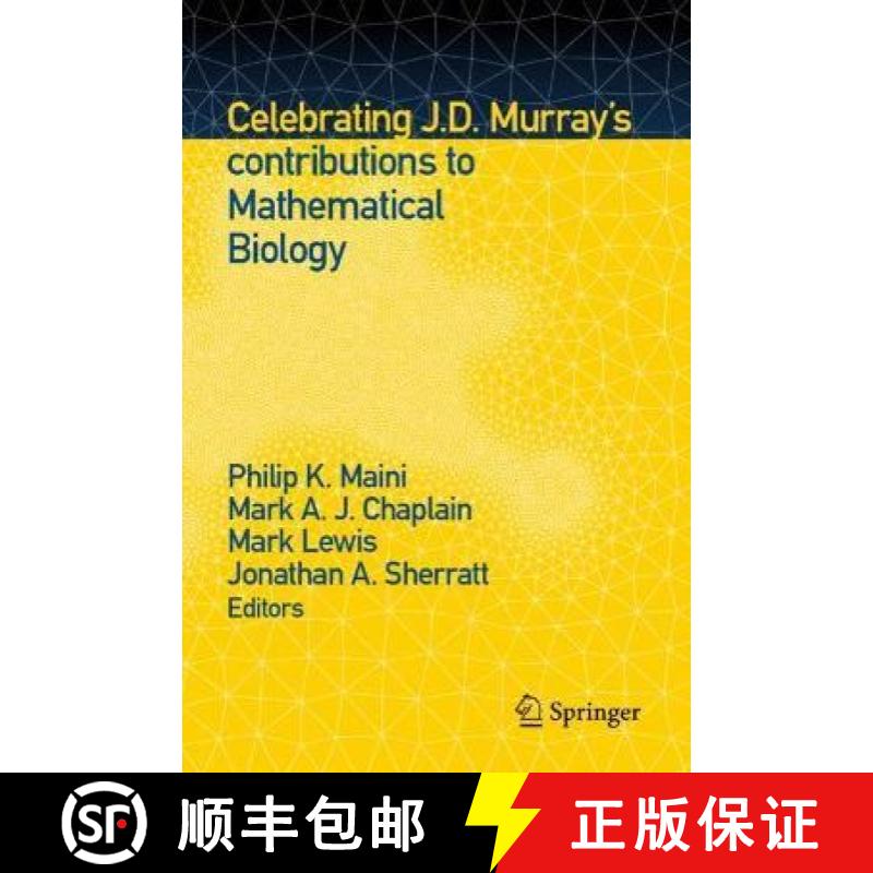 【3-4周达】Celebrating J.D. Murray's Contributions to Mathematical Biology [9781071624067]
