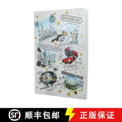 【3-4周达】精装 The Wizarding World Notebook A4 Gridded Softcover Cahier, 80pg, 100gsm by Paperblanks... [9781408765760]