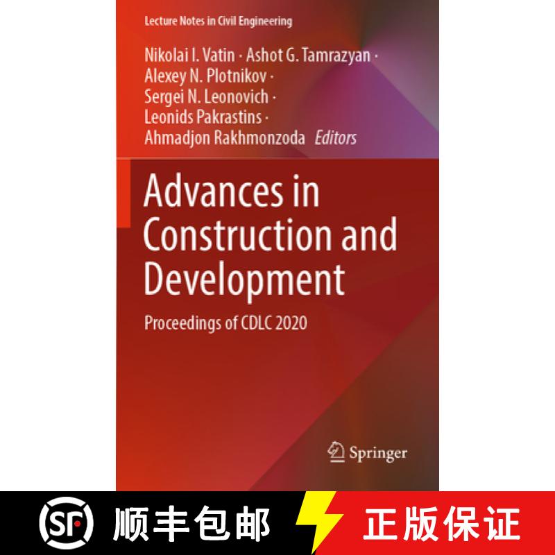 【3-4周达】Advances in Construction and Development : Proceedings of CDLC 2020 [9789811665950]