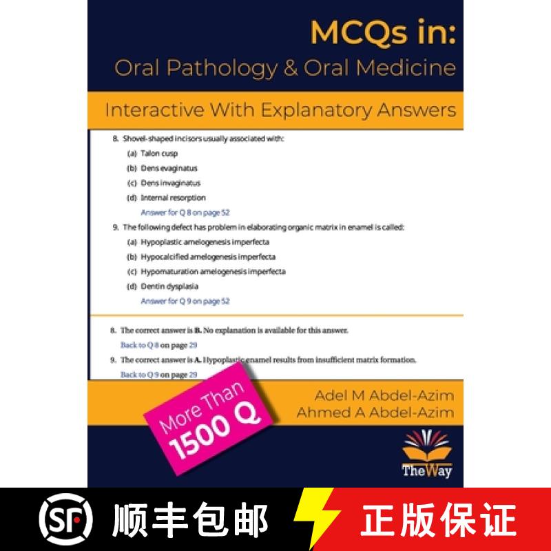 【2-3周达】MCQs in Oral Pathology and Oral Medicine: With Comments for Under and Post-Graduates [9781734188257]