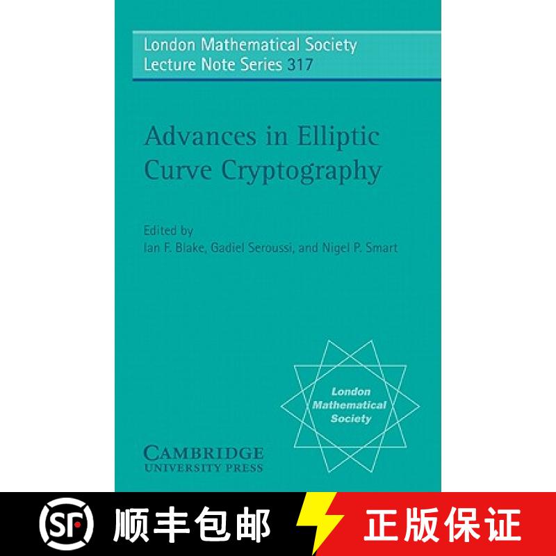 【3-4周达】Advances in Elliptic Curve Cryptography: - Advances in Elliptic Curve Cryptography [9780521604154]