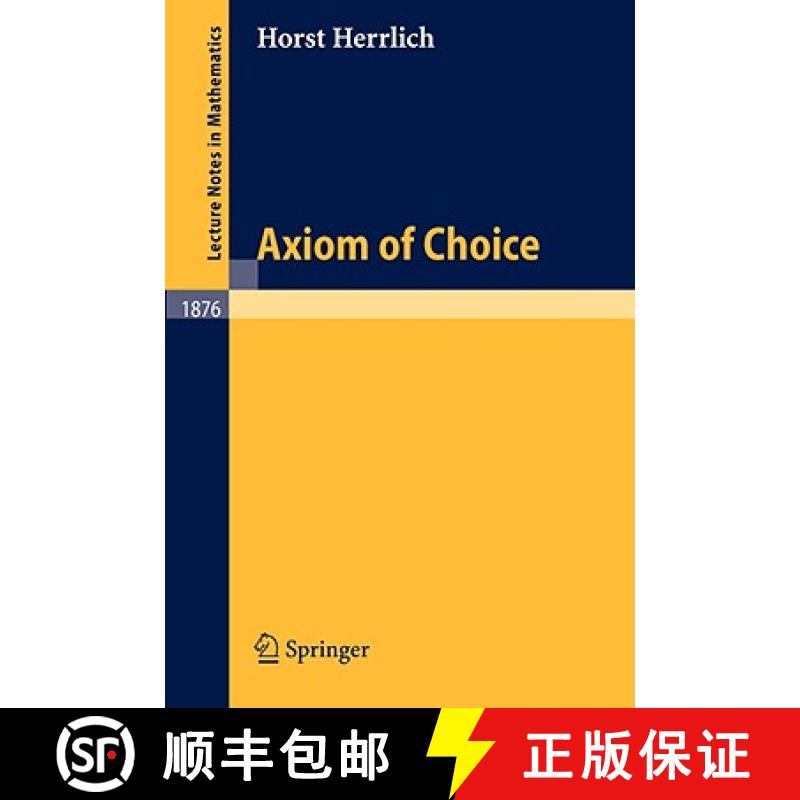 【3-4周达】The Axiom of Choice [9783540309895]