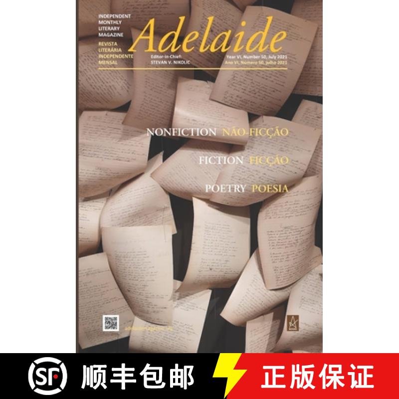 【2-3周达】Adelaide: Independent Literary Magazine No. 50, July 2021 [9781955196840]